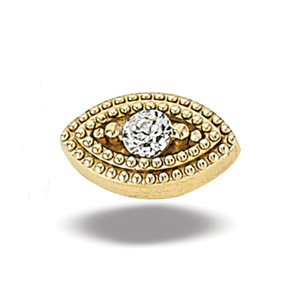 Marquise Shape Milgrain 2mm Stone Top