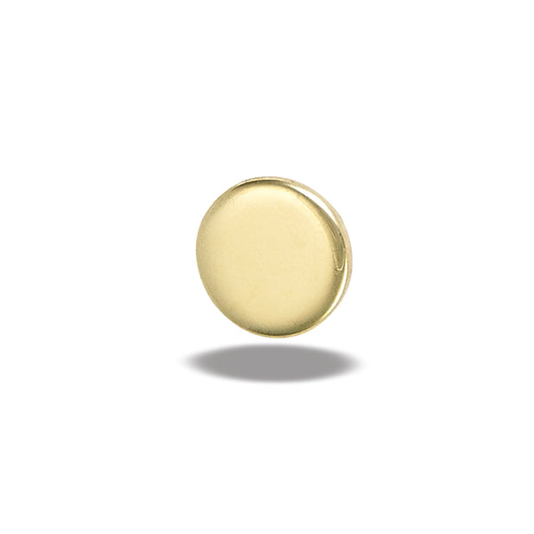 3mm Flat Disc Hammered Top