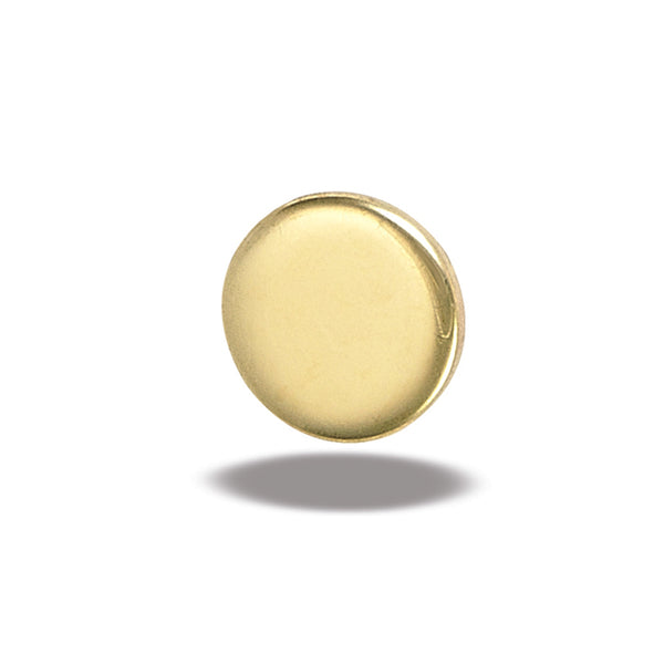 5mm Flat Disc Hammered Top