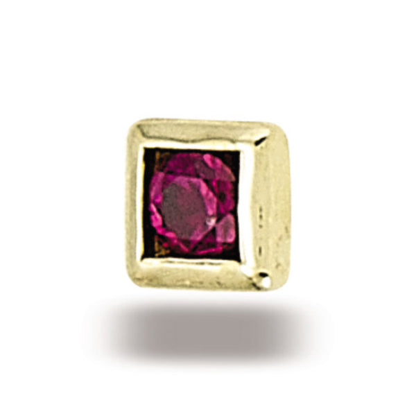 Square Circle - 2mm Round Stone Top