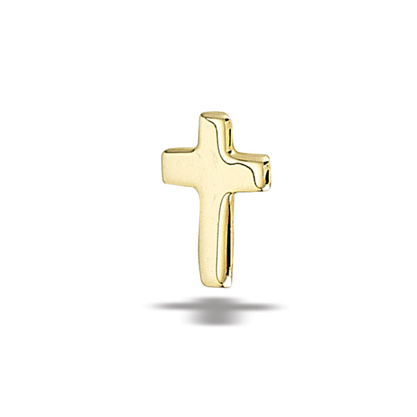 Cross 7x5mm,hammered Top