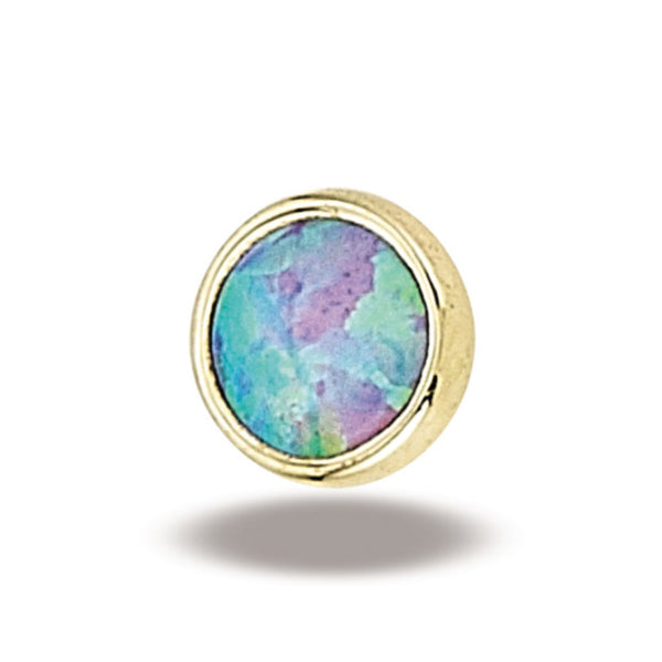 4mm Cabochon Bezel - Super Flat, Pearl Top