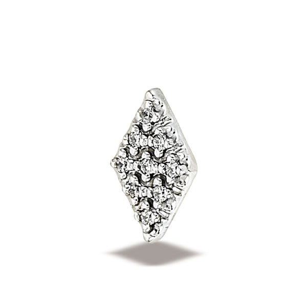 Shield W/ 1.5mm Prong Set Stone (7.2mm X 6.75mm) Top
