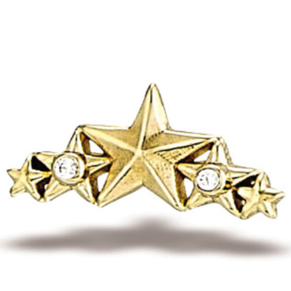 5 Star Cluster (2-1mm Stone, 13mmx6mm).diamond Top
