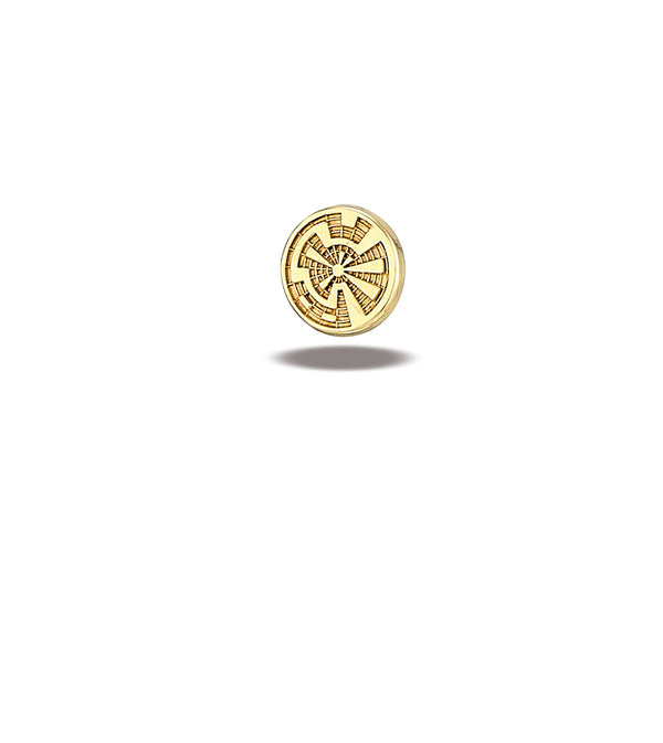 Crop Circle (7.75mm),black Rhodium Top