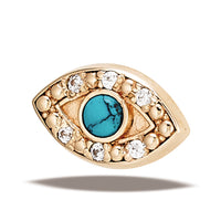 Evil Eye-9.2mmx5.75mm (2.5mm & 6-1mm Stones) Top