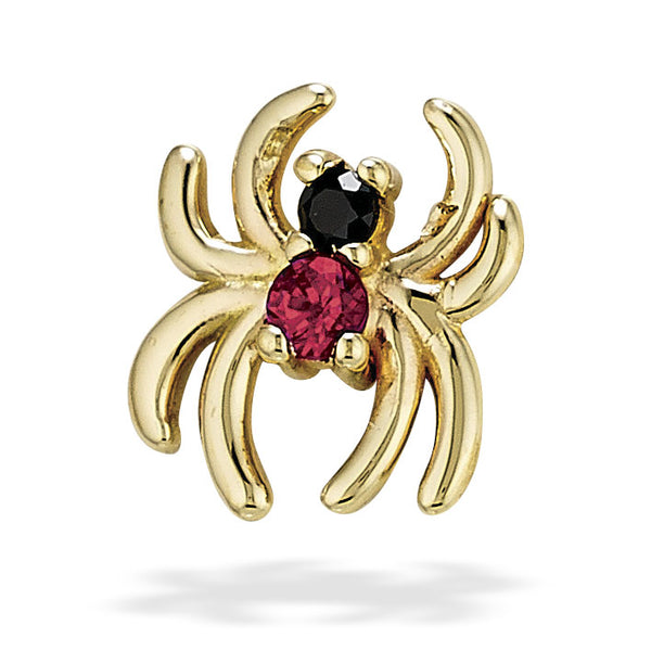 Venomous Spider-2 Stones-1.25mm & 1.5mm (5.7mmx6.25mm)black Rhodium Top