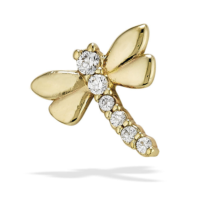 Sparkly DragonFly-6 Stones 1.5mm, 1.25mm, 4-1mm (8.25mm) Top