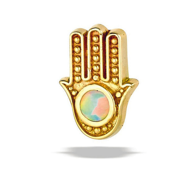 Hamsa -2mm Stone (7mm X5mm) Top