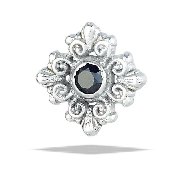 Elegance-(filigree Square, 2mm Stone) 6.15mm Top
