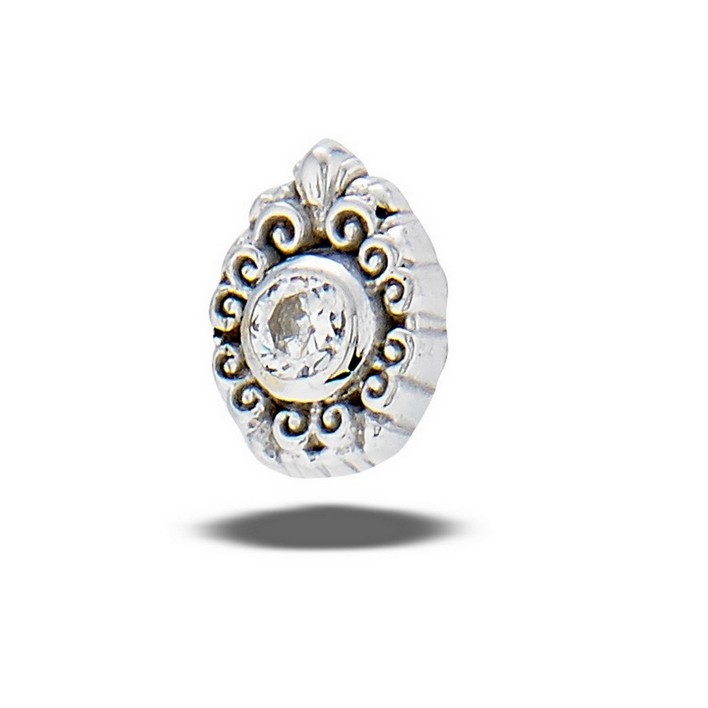 Pear Elegance-(filigree Pear 2mm Stone) 6mm X 4.5mm Top