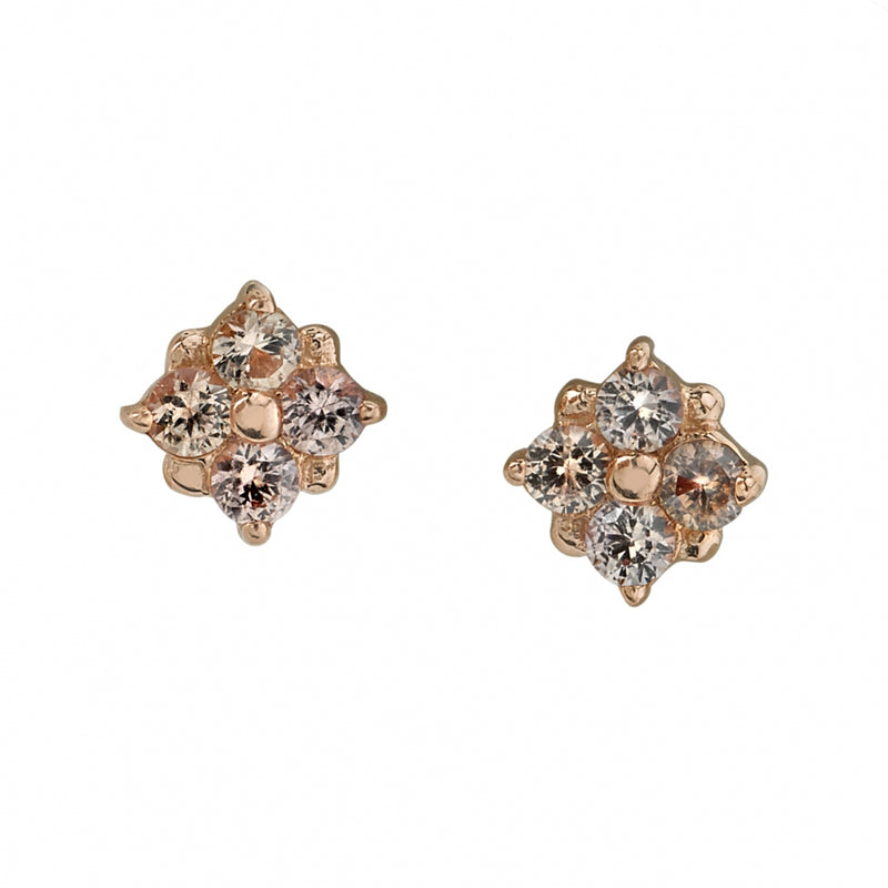 Pin with Reema - 4mm - 4x 1.5mm Round Prongs  with Tiny Bead Accents