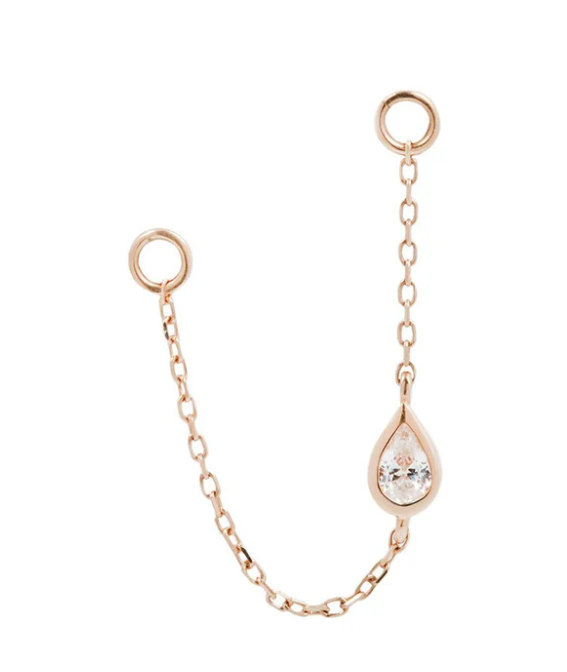 Teardrop- CZ- Chain RG