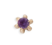 Amethyst Prong Pin YG
