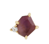 Elicit - Amethyst + CZ - Threadless End YG